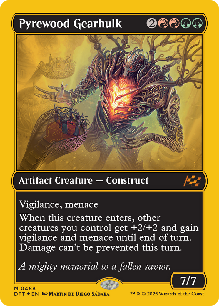 Pyrewood Gearhulk (First-Place Foil) [Aetherdrift] | Good Games Cannington