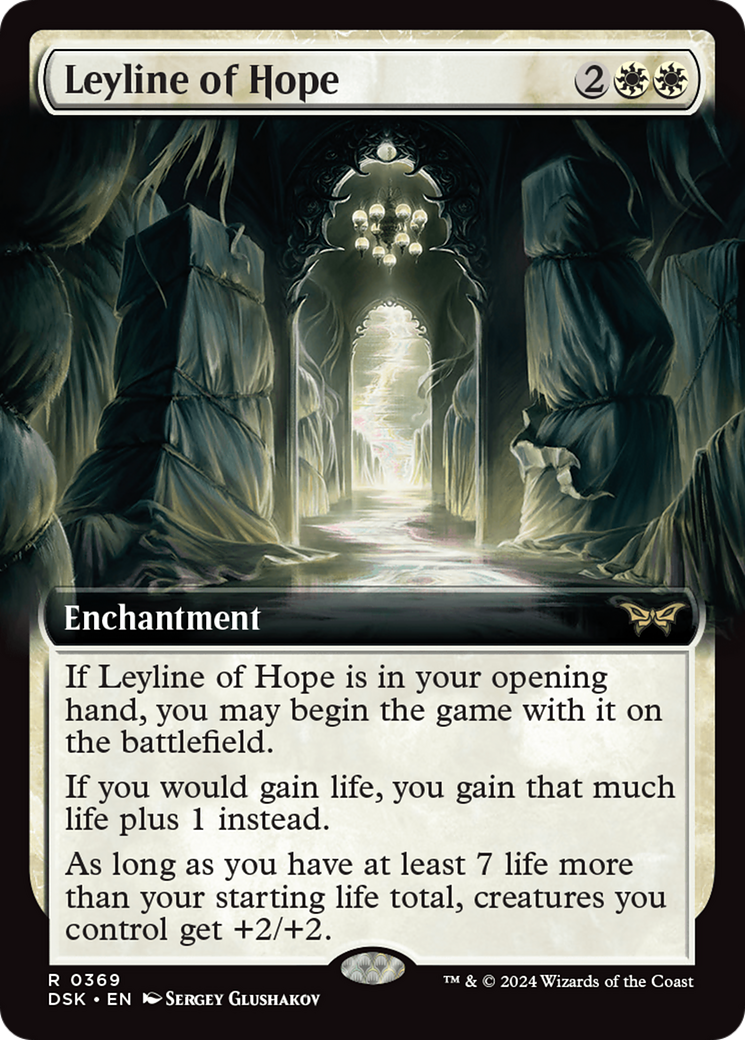 Leyline of Hope (Extended Art) [Duskmourn: House of Horror] | Good Games Cannington