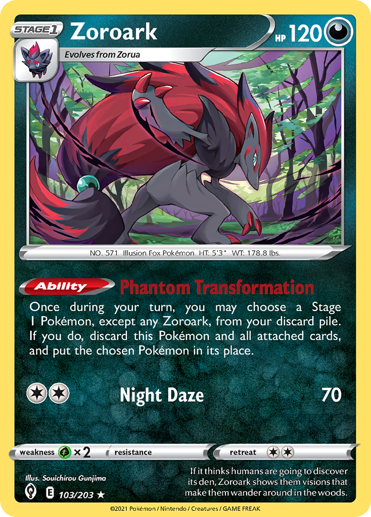 Zoroark (103/203) (Theme Deck Exclusive) [Sword & Shield: Evolving Skies] | Good Games Cannington