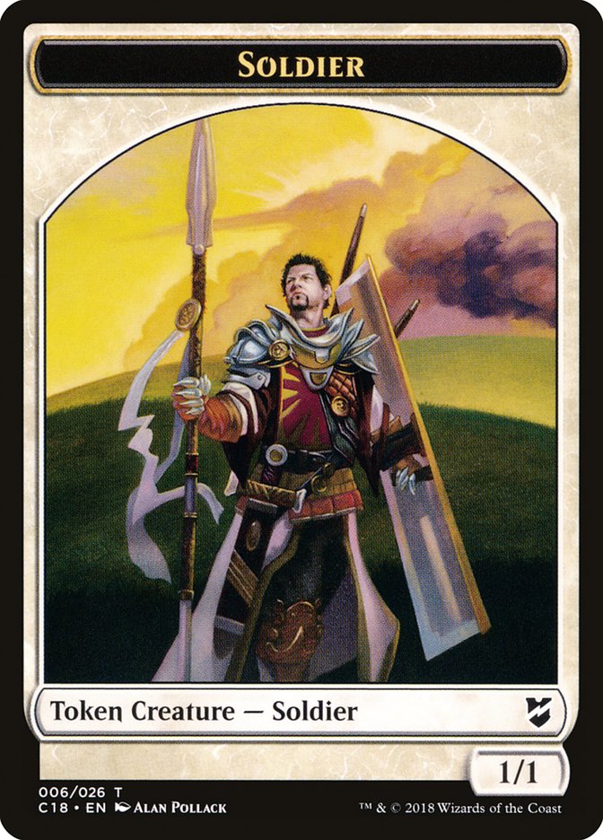 Soldier Token [Commander 2018 Tokens] | Good Games Cannington