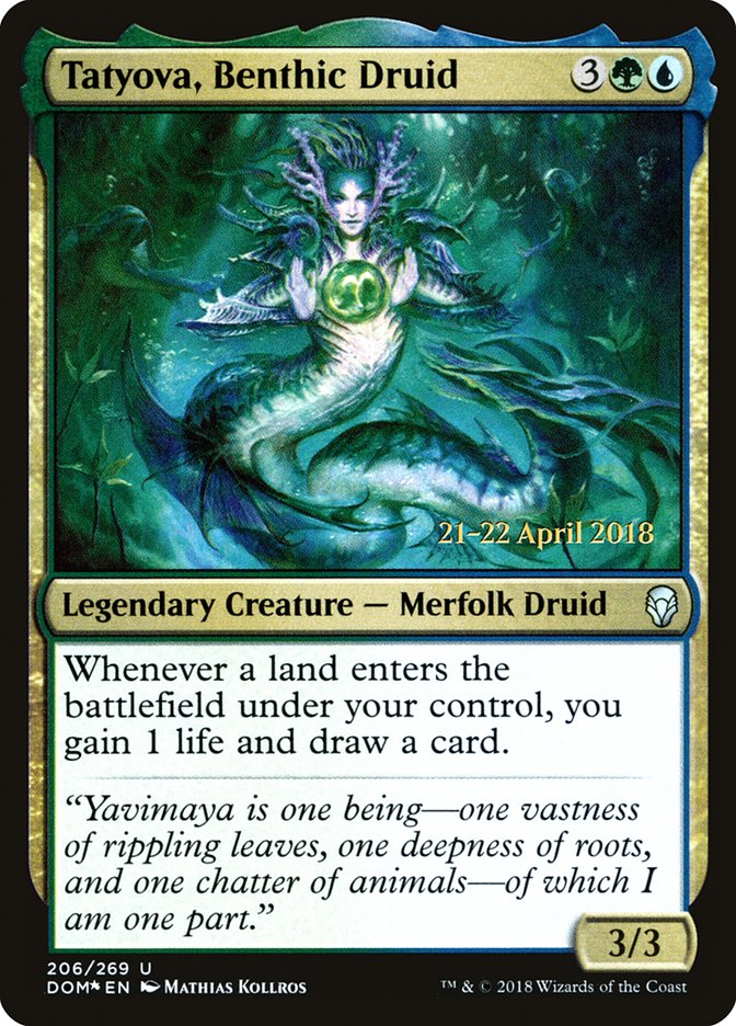Tatyova, Benthic Druid [Dominaria Prerelease Promos] | Good Games Cannington