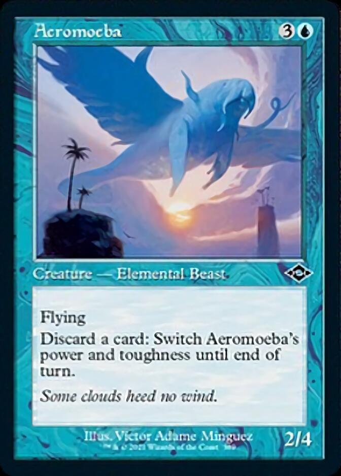 Aeromoeba (Retro Foil Etched) [Modern Horizons 2] | Good Games Cannington