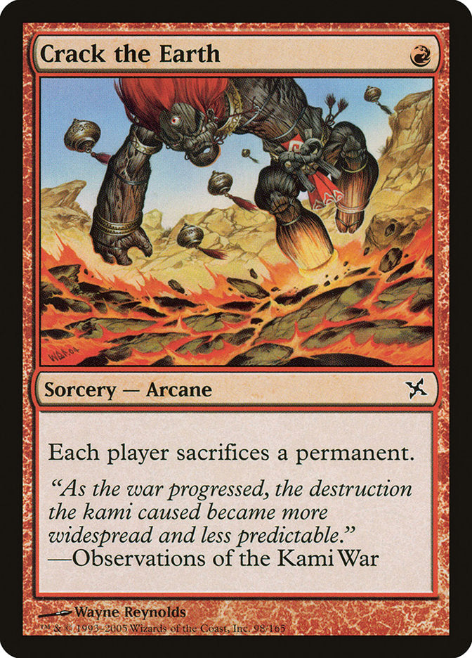 Crack the Earth 98/165 (Betrayers of Kamigawa)  | Good Games Cannington