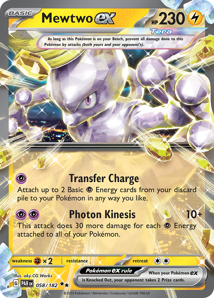 Mewtwo ex (058/182) [Scarlet & Violet: Paradox Rift] | Good Games Cannington