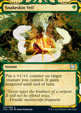 Snakeskin Veil (Foil Etched) [Strixhaven: School of Mages Mystical Archive] | Good Games Cannington