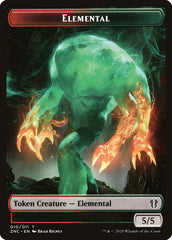 Elemental (008) // Elemental (010) Double-Sided Token [Zendikar Rising Commander Tokens] | Good Games Cannington