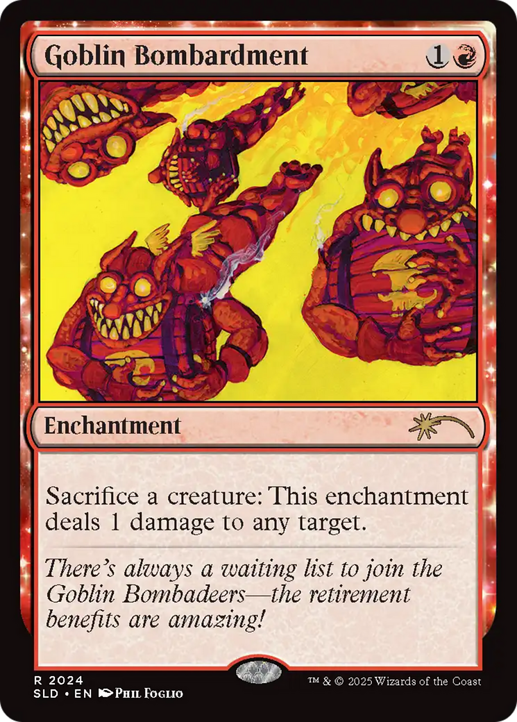 Goblin Bombardment (2024) (Rainbow Foil) [Secret Lair Drop Series] | Good Games Cannington