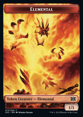 Elemental // Phyrexian Golem Double-Sided Token [Double Masters 2022 Tokens] | Good Games Cannington