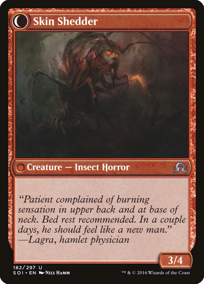 Skin Invasion // Skin Shedder [Shadows over Innistrad] | Good Games Cannington