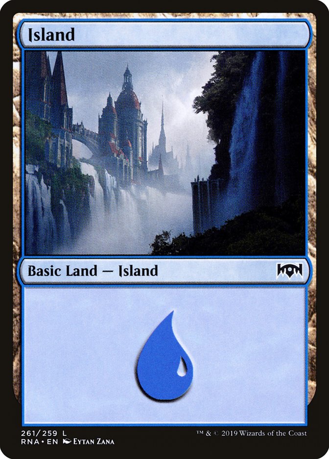 Island (261) [Ravnica Allegiance] | Good Games Cannington