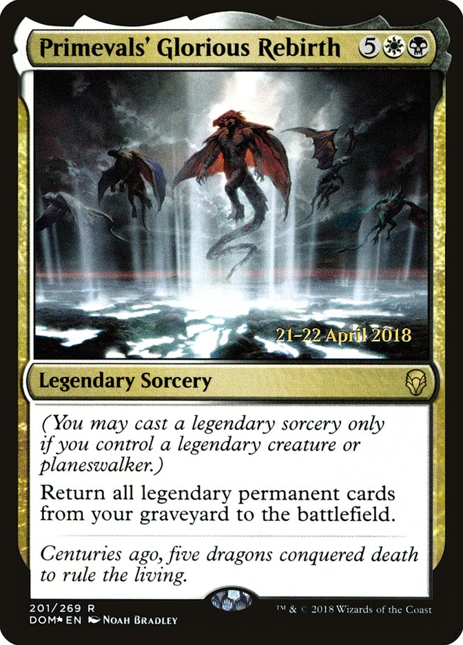 Primevals' Glorious Rebirth [Dominaria Prerelease Promos] | Good Games Cannington