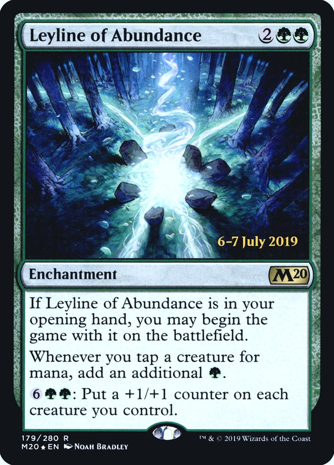 Leyline of Abundance [Core Set 2020 Prerelease Promos] | Good Games Cannington
