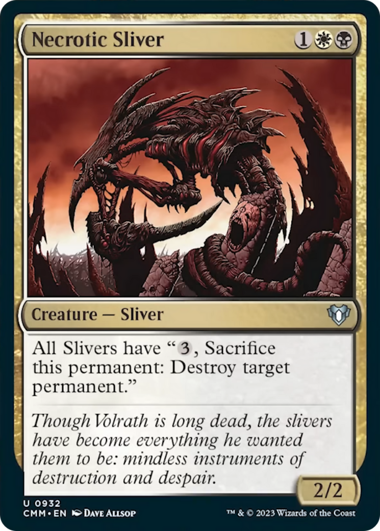 Necrotic Sliver [Commander Masters] | Good Games Cannington