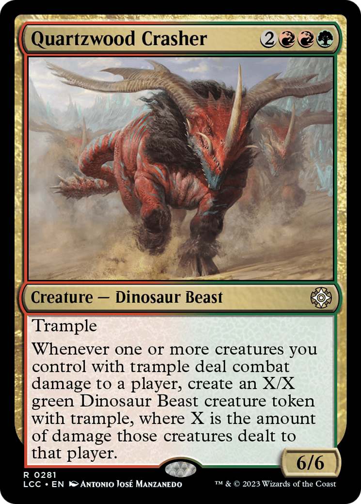 Quartzwood Crasher [The Lost Caverns of Ixalan Commander] | Good Games Cannington