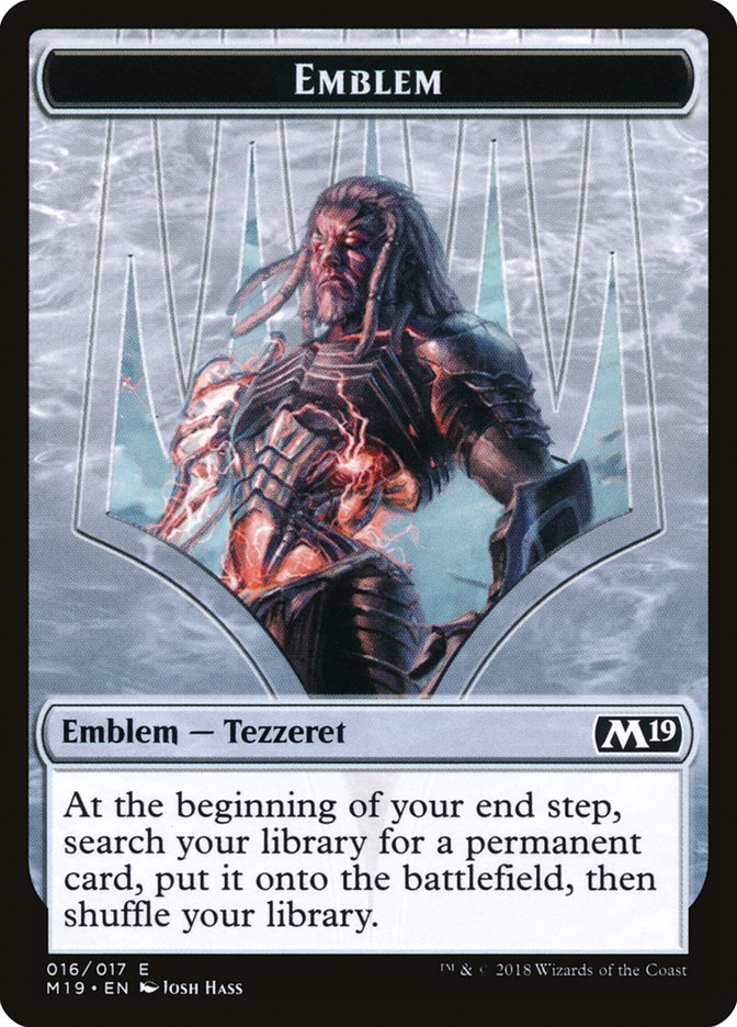 Tezzeret, Artifice Master Emblem [Core Set 2019 Tokens] | Good Games Cannington