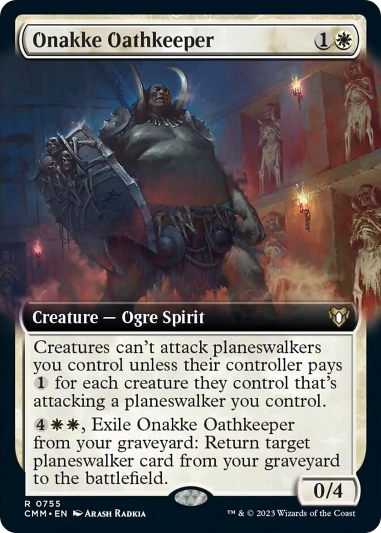 Onakke Oathkeeper (Extended Art) [Commander Masters] | Good Games Cannington
