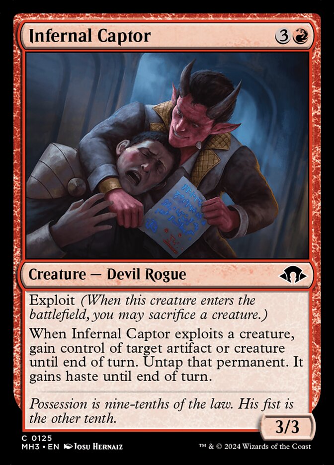 Infernal Captor 125 (Modern Horizons 3)  - Foil | Good Games Cannington