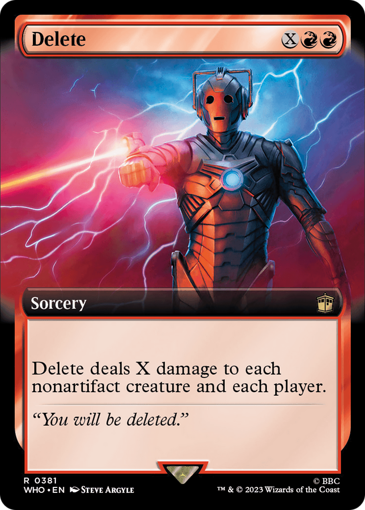 Delete (Extended Art) [Doctor Who] | Good Games Cannington