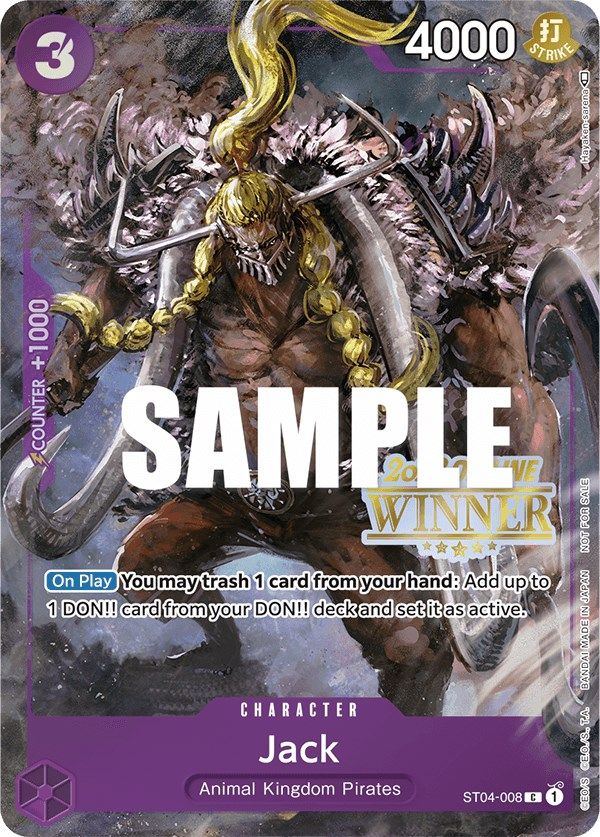 Jack (Offline Regional 2023) [Winner] [One Piece Promotion Cards] | Good Games Cannington