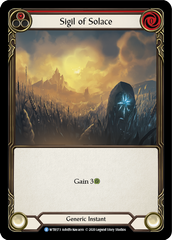 Sigil of Solace (Red) [U-WTR173] (Welcome to Rathe Unlimited)  Unlimited Rainbow Foil | Good Games Cannington