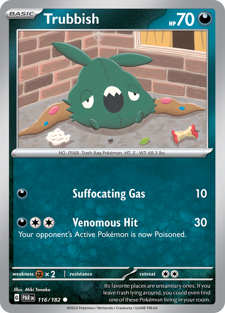 Trubbish (116/182) [Scarlet & Violet: Paradox Rift] | Good Games Cannington