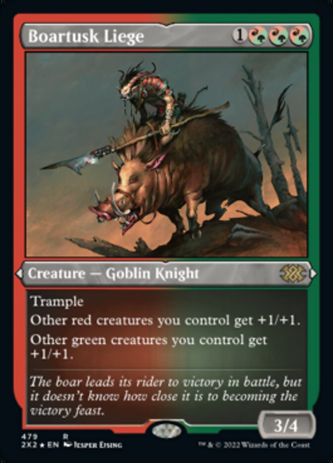 Boartusk Liege (Foil Etched) [Double Masters 2022] | Good Games Cannington