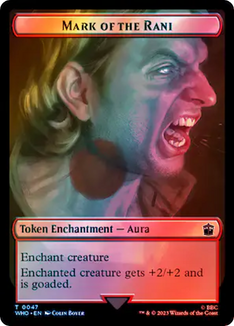 Human (0037) // Mark of the Rani Double-Sided Token (Surge Foil) [Doctor Who Tokens] | Good Games Cannington