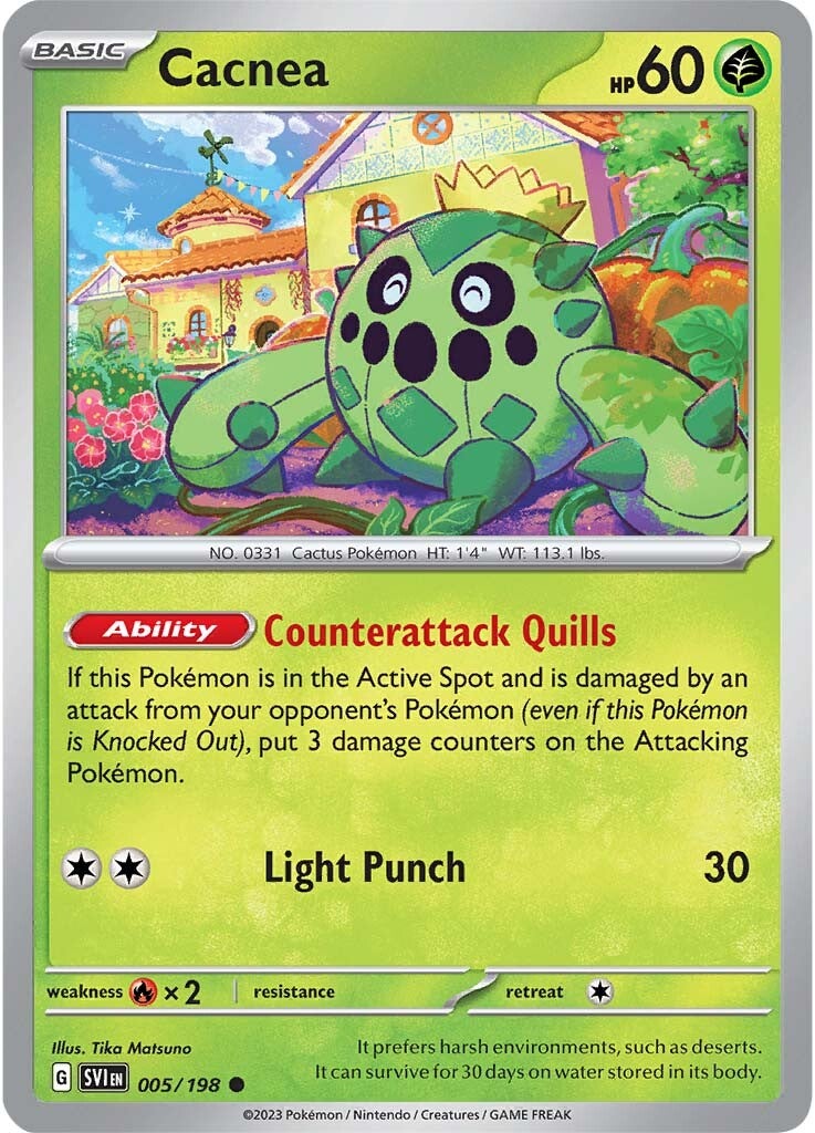 Cacnea (005/198) [Scarlet & Violet: Base Set] | Good Games Cannington