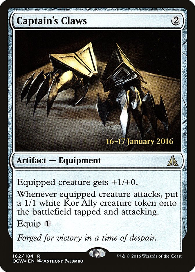Captain's Claws [Oath of the Gatewatch Prerelease Promos] | Good Games Cannington