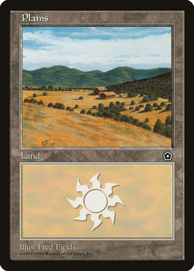 Plains (Small Houses in Center) [Portal Second Age] | Good Games Cannington