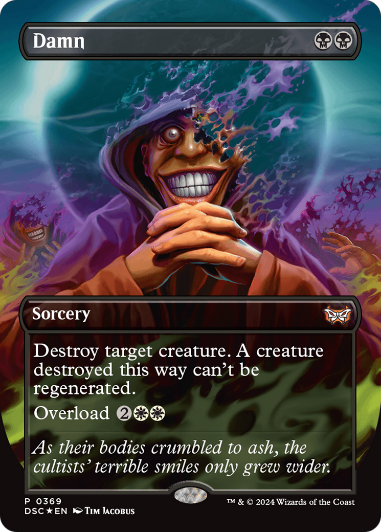 Damn (Borderless) [Duskmourn: House of Horror Commander] | Good Games Cannington