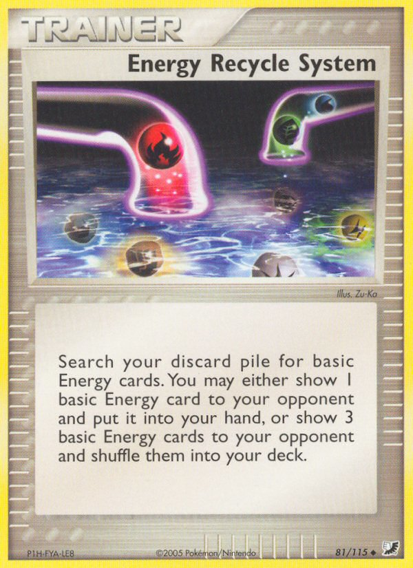 Energy Recycle System (81/115) [EX: Unseen Forces] | Good Games Cannington