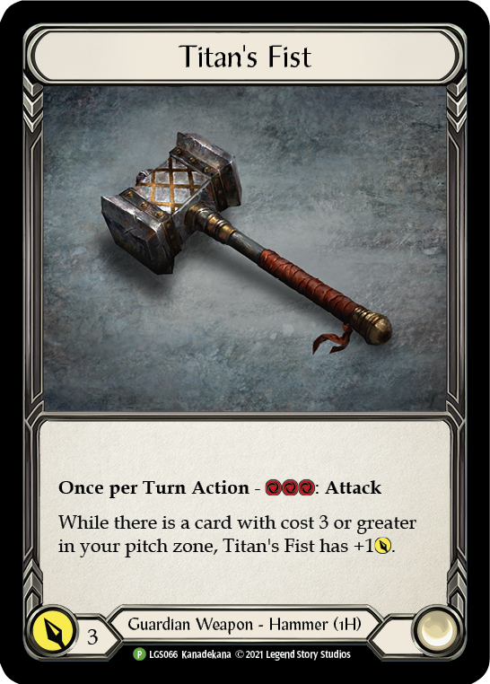 Titan's Fist [LGS066] (Promo)  Cold Foil | Good Games Cannington