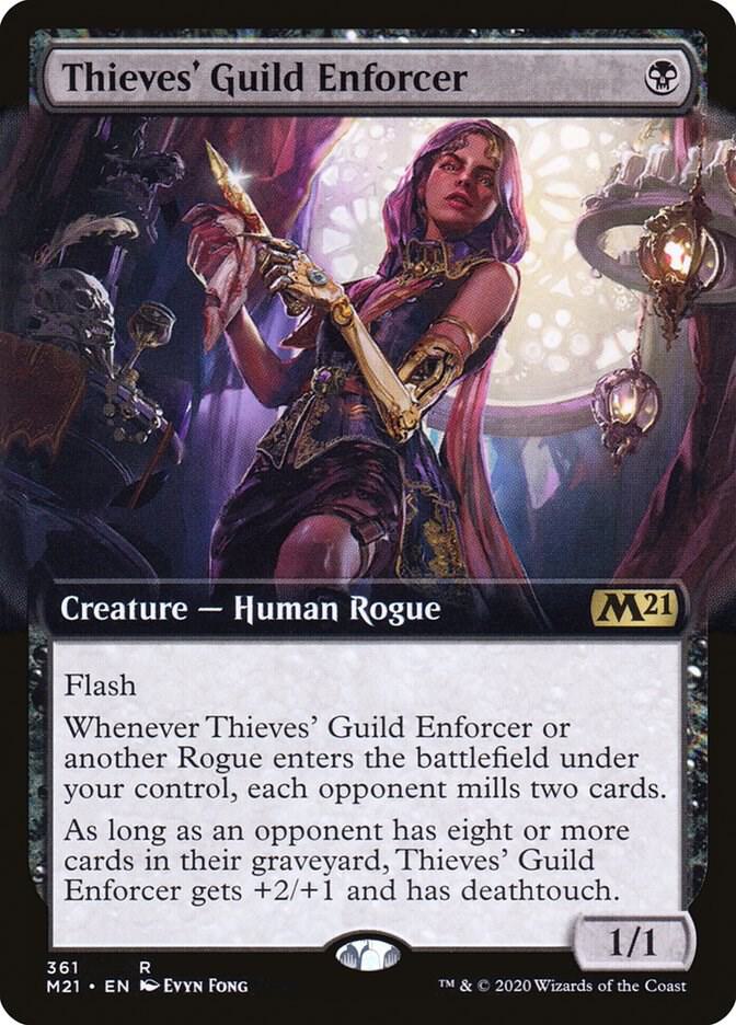 Thieves' Guild Enforcer 361 (Core Set 2021)  - Extended Art | Good Games Cannington
