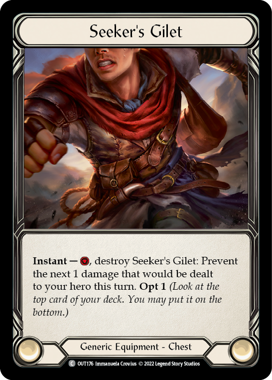 Seeker's Gilet [OUT176] (Outsiders)  Cold Foil | Good Games Cannington