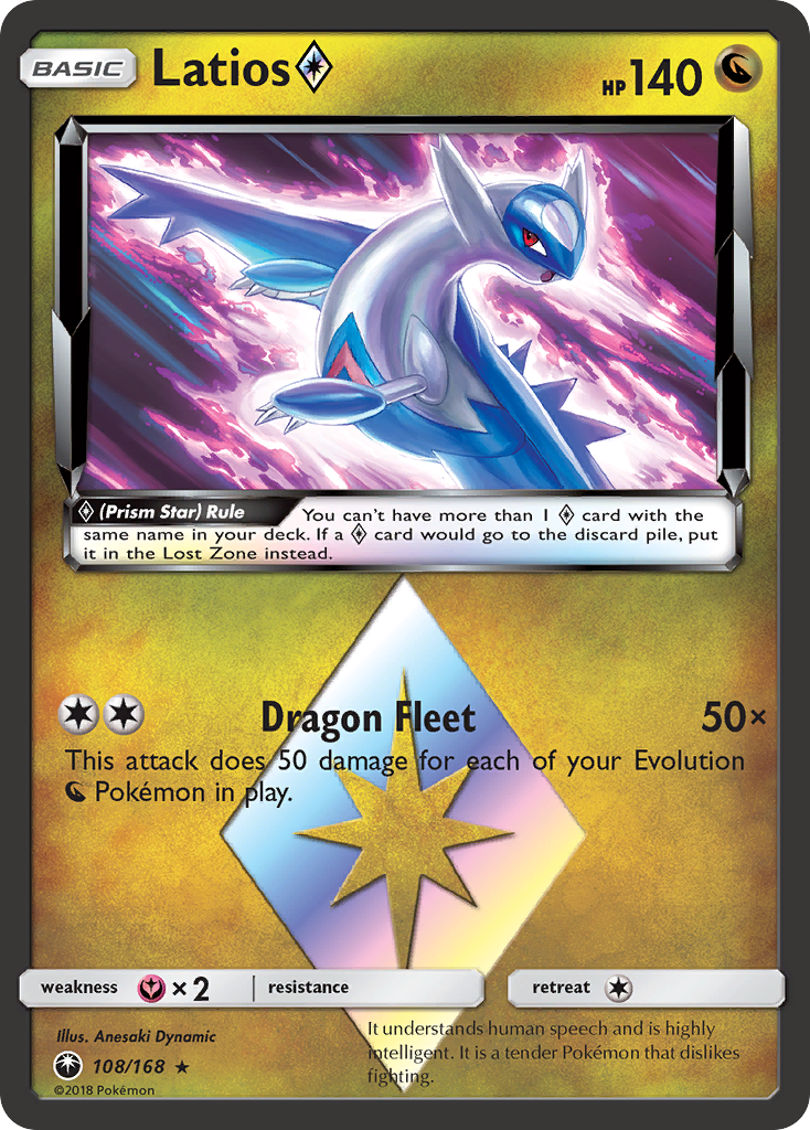 Latios (108/168) (Prism Star) [Sun & Moon: Celestial Storm] | Good Games Cannington