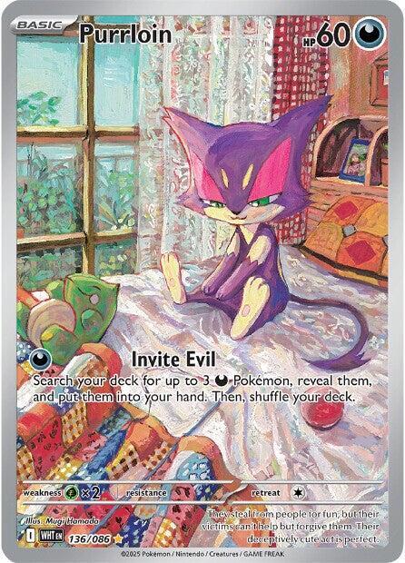 Purrloin 136/086 (SV: White Flare)  - Holofoil | Good Games Cannington