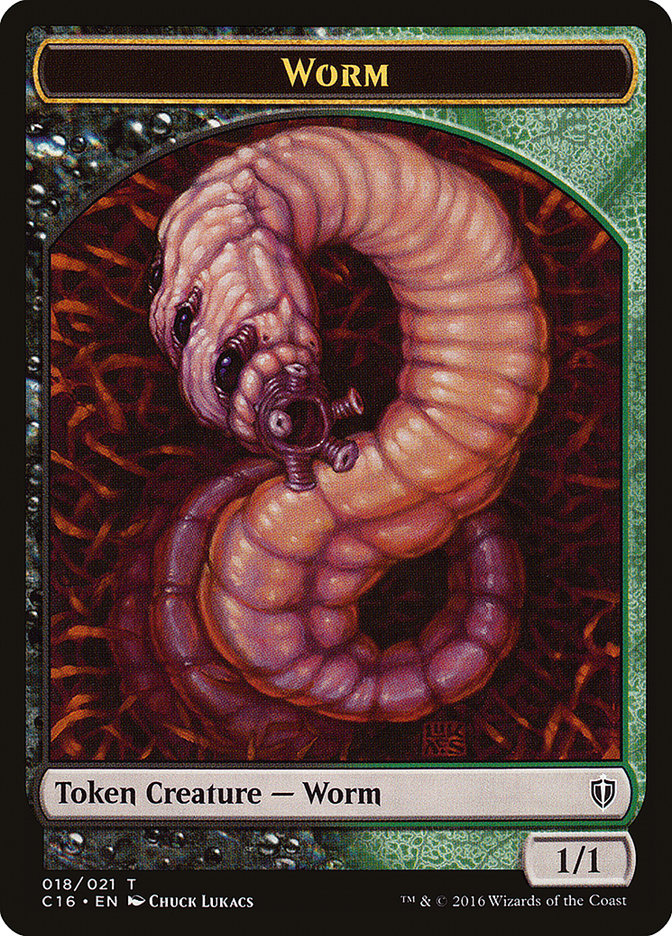 Worm Token [Commander 2016 Tokens] | Good Games Cannington