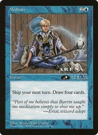 Meditate (Oversized) [Oversize Cards] | Good Games Cannington