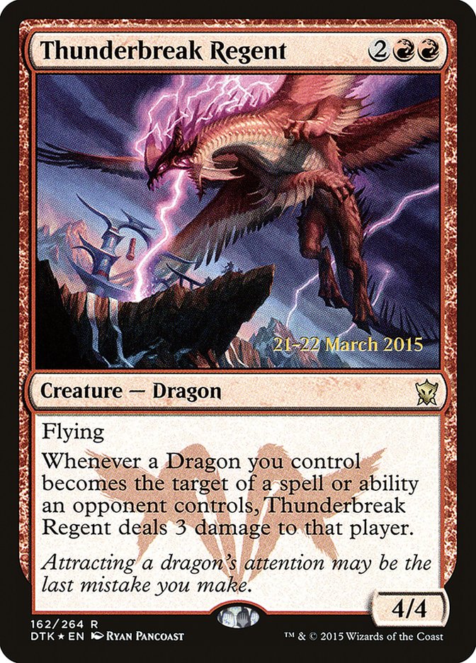 Thunderbreak Regent [Dragons of Tarkir Prerelease Promos] | Good Games Cannington