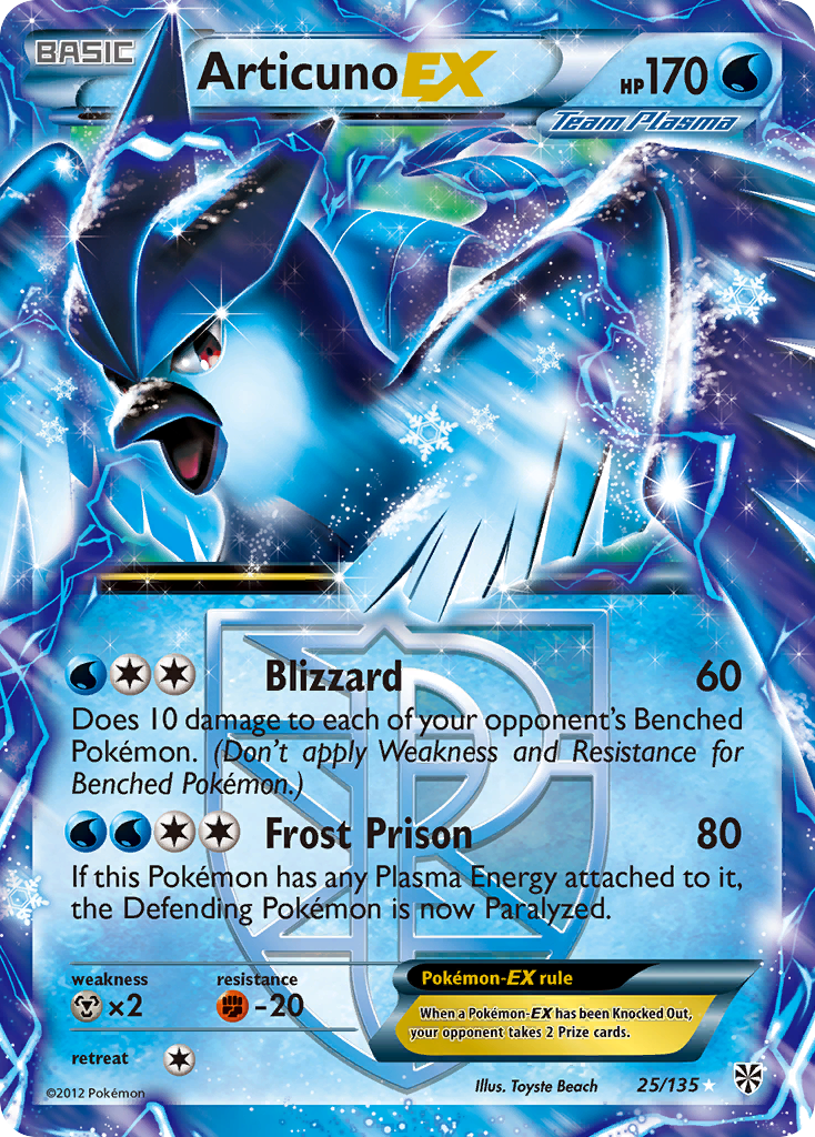 Articuno EX (25/135) [Black & White: Plasma Storm] | Good Games Cannington