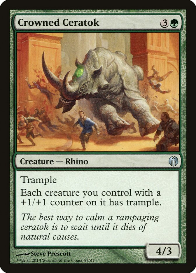 Crowned Ceratok [Duel Decks: Heroes vs. Monsters] | Good Games Cannington