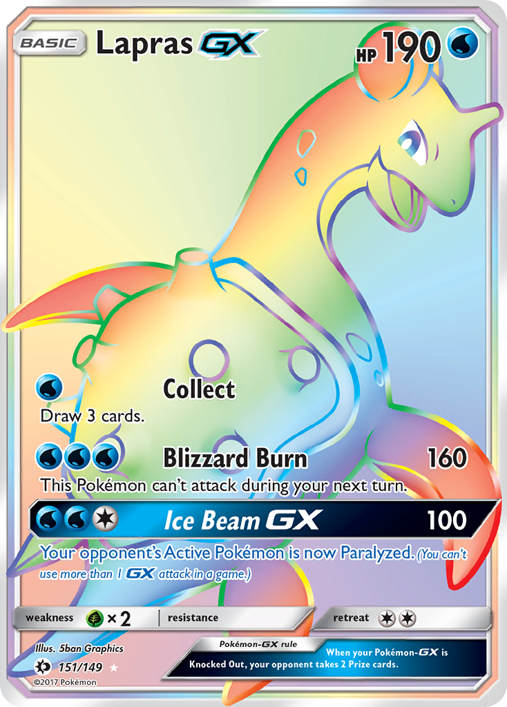 Lapras GX (151/149) [Sun & Moon: Base Set] | Good Games Cannington
