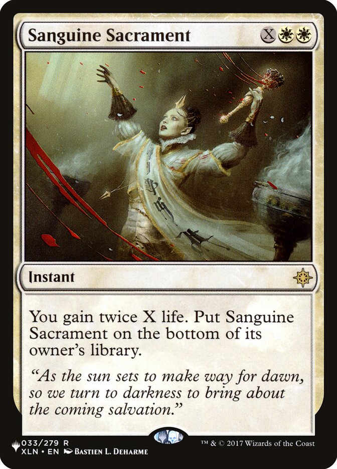 Sanguine Sacrament [The List] | Good Games Cannington