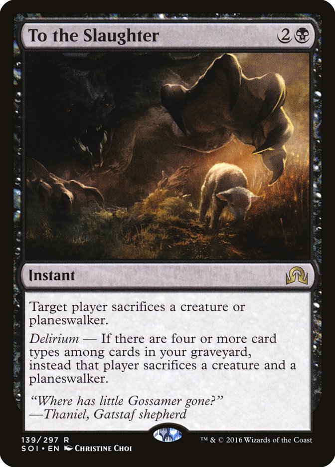 To the Slaughter 139 (Shadows over Innistrad)  | Good Games Cannington