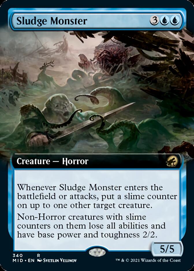 Sludge Monster (Extended Art) [Innistrad: Midnight Hunt] | Good Games Cannington