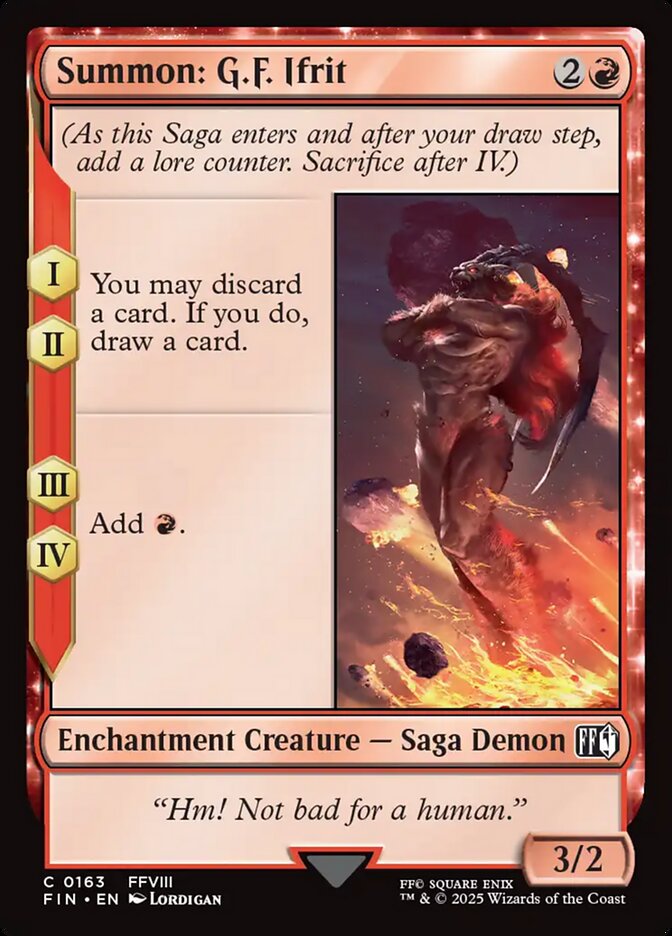 Summon: G.F. Ifrit 163 (FINAL FANTASY)  | Good Games Cannington