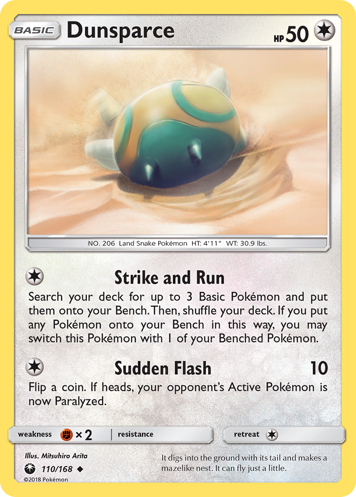 Dunsparce (110/168) [Sun & Moon: Celestial Storm] | Good Games Cannington
