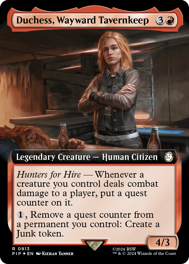 Duchess, Wayward Tavernkeep (Extended Art) (Surge Foil) [Fallout] | Good Games Cannington