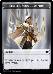 Elspeth, Sun's Champion Emblem // Copy (55) Double-Sided Token [Commander Masters Tokens] | Good Games Cannington